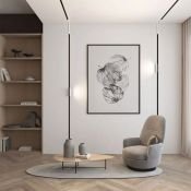 Трековый светильник однофазный  18W Белый-MIX SMART LINEAR DK8015-BK IP20 на шинопровод управляемый черный