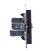 ТВ-розетка встраиваемая проходная IEK BRITE BR-A10-P-K02 РТВ10-0-БрЧ черный
