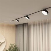 Трековый светильник однофазный  16W Белый-MIX SMART LINEAR DK8070-BK IP20 на шинопровод управляемый черный