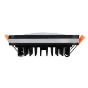 Встраиваемый светильник  10W Белый дневной  022008 LTD-96x96SOL-BK-10W 4000K 220V IP44 квадратный черный - уценка