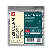 Светодиодная лента Белый теплый COB 24V 14W/m 528Led/метр ELFLED-528COB-8FCut-ww-24 2800-3300K IP20