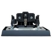 Штепсельная розетка встраиваемая IEK BRITE 16А BR-R14-16-K35-F РСР14-1-0-БрМ с з/к и шторками в сборе маренго