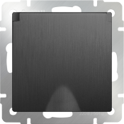 Штепсельная розетка встраиваемая WERKEL 16A 250V WL04-SKGSC-01-IP44 / W1171204 с/з, шторками и защитной крышкой графит рифленый