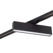 Трековый светильник однофазный  10W Белый дневной SOLID HALS DK6440-BK IP20 на шинопровод черный