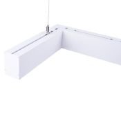 светильник  30W Белый дневной UL-00013518 ULO-K19A 30W-4000K-Z30-120 WHITE 220V IP40 линейный зигзагообразный подвесной белый