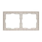 Рамка пластик 2 поста Arlight FRM-NOBE-SFPL-2-BK 059456 кашемир