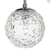 Подвесной светильник без лампы Lightstar 815260 BARI 6х40W G9 шар хром/прозрачный