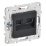 Розетка встраиваемая компьютерная двойная IEK SKANDY SK-K20-2-K53 SK-K04G RJ45 кат.6 графит