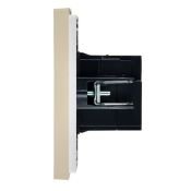 Розетка встраиваемая USB IEK FORTE&PIANO A+A 3,1А FP-U21-D31-K10 FP449 ваниль