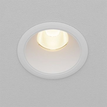 Встраиваемый светильник  10W Белый теплый DL115-10W-3K-W Омут/Dip 50deg 230V круглый белый