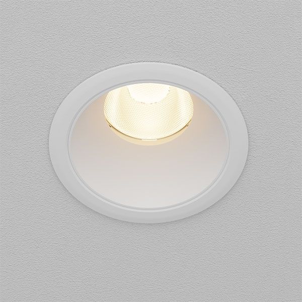 Встраиваемый светильник  10W Белый теплый DL115-10W-3K-W Омут/Dip 50deg 230V круглый белый