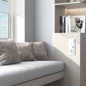 Рамка стеклянная 3 поста WERKEL Senso W0033101 белый