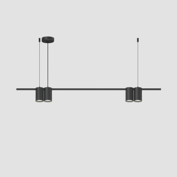 Подвесной светильник без лампы DENKIRS ORBIT DK4061-BK 4xGU10 фигурный черный