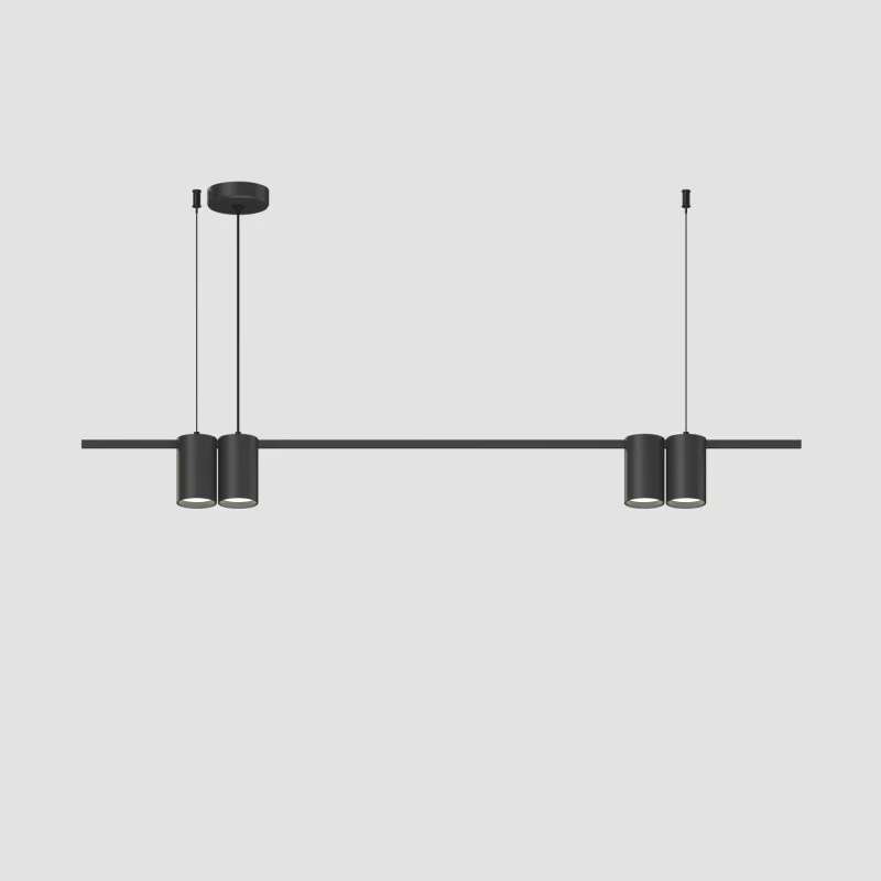 Подвесной светильник без лампы DENKIRS ORBIT DK4061-BK 4xGU10 фигурный черный