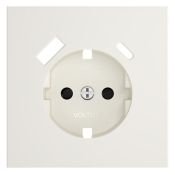Накладка для розетки с заземлением и защитными шторками с USB A+C S70 хлопок