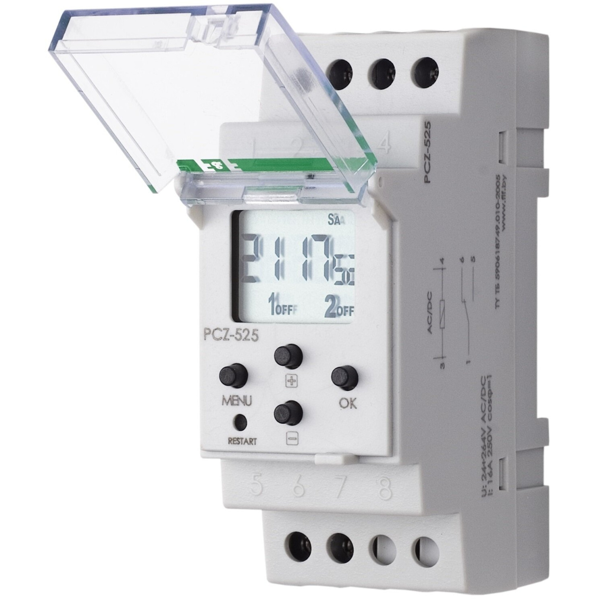 Реле времени астрономическое программируемое PCZ-525 циклическое ...