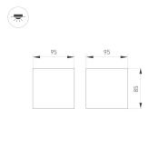Накладной светильник  20W Белый теплый  031865 SP-ORIENT-SURFACE-TC  куб белый