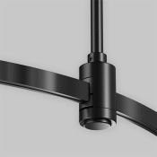 Шинопровод круглый из полукругов 1200мм Flarity TRX154-2SR-D1200-B чёрный