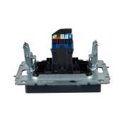 Розетка встраиваемая компьютерная IEK BRITE BR-K10-2-K35 РК11-БрМ RJ45 кат.6 маренго