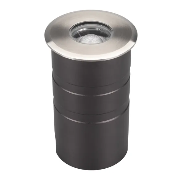 светильник   8W Белый дневной 051697 ART-GROUND-ZOOM-R80  угол 15-50 гр. 24V IP67 круглый встраиваемый серебристый