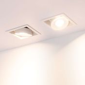 Встраиваемый светильник   9W Белый теплый 026874 CL-SIMPLE-S80x80-9W 45deg 220V IP20 поворотный квадратный белый