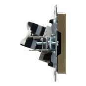 Розетка двойная RJ11+RJ45 кат.5E РК/Т12-БрШ шампань BR-KT20-O-1-K37 BRITE IEK