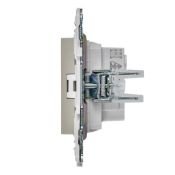 Штепсельная розетка встраиваемая IEK SKANDY 10А SK-R13-10-K10 SK-R01B без з/к с з/ш бежевый