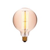лампа ретро накаливания Vintage форма шар 40W 052-023 G125 F2-L GOLDEN/E27 диммируемая лампа ретро накаливания Vintage форма шар 40W 052-023 G125 F2-L GOLDEN/E27 диммируемая