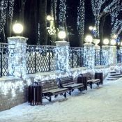 гирлянда БАХРОМА   6W Белый 034124 ARD-EDGE-CLASSIC-2400x600-CLEAR-88LED-MILK-FLASH White 230V IP65