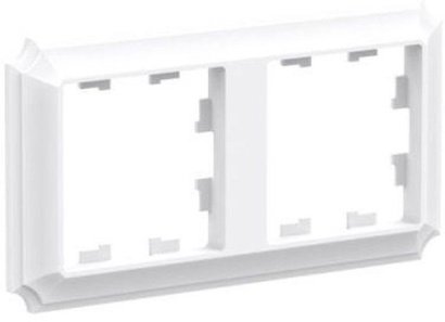 Рамка пластик 2 поста ATLASDESIGN ANTIQUE ATN101302 белый