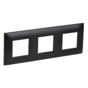 Рамка пластик 3 поста IEK SKANDY SK-M32-K02 SK-F03Bl черный