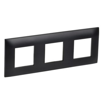 Рамка пластик 3 поста IEK SKANDY SK-M32-K02 SK-F03Bl черный