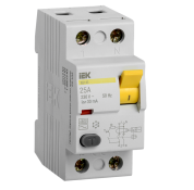 Выключатель дифференциального тока (УЗО) 1п 25А R10N 30мА MDV10-2-025-030 ВД1-63 2Р IEK
