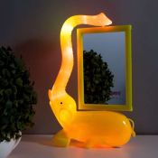фигурка  светодиодная  фоторамка &quot;Слон&quot; LED 17х6,5х28 см с питание от USB желтый