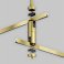 Крепление потолочное Среднее / Medium двойное 300мм Flarity TRA158C-D1-BS латунь
