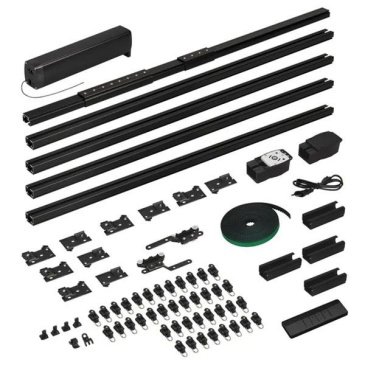 Карниз для штор с электроприводом CNK-M1-TY-RF-5M-BK длиной до 5,15м 061462 TUYA