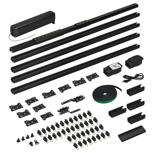 Карниз для штор с электроприводом CNK-M1-TY-RF-5M-BK длиной до 5,15м 061462 TUYA