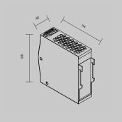 Блок питания (AC-DC) 24V  120W 821012 PSL015  на din-рейку