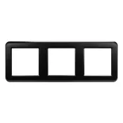 Рамка пластик 3 поста Arlight VERSA 043784 FRM-VERSA-PL-3-BK черный