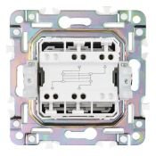 Выключатель встраиваемый одноклавишный перекрестный IEK SKANDY SK-V13-0-10-K50 SK-V03N металл никель