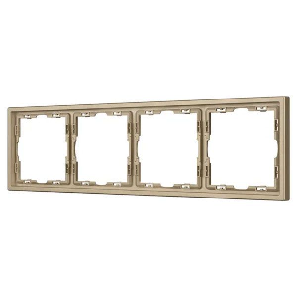 Рамка пластик 4 поста Arlight FRM-NOBE-SFPL-4-GD 054225 золото