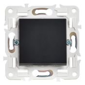 Выключатель встраиваемый одноклавишный IEK SKANDY SK-V10-0-10-K02 SK-V01Bl черный