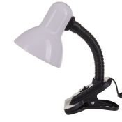 светильник настольный без лампы TLI-202  E27 00756 на прищепке белый