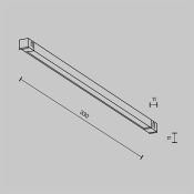 Трековый светильник 6W Белый теплый TR240-2-6W3K-B Базис / Basis Exility X 3000К чёрный