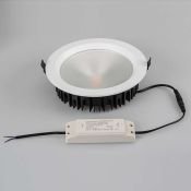 Встраиваемый светильник  30W Белый теплый 021070  LTD-220WH-FROST-30W 220V IP44 круглый белый