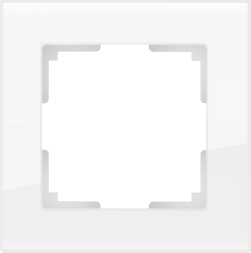 Рамка стеклянная 1 пост WERKEL Favorit WL01-Frame-01 / W0011101 белый