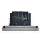 Розетка встраиваемая USB IEK FORTE&PIANO A+C 18Вт FP-U22-018-K46 FP551 сталь