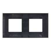 Рамка пластик 2 поста IEK SKANDY SK-M22-K53 SK-F02G графит