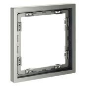 Рамка пластиковая VOLTUM S70 на 1 пост сталь