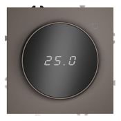 Терморегулятор электронный VOLTUM S70 с индикацией и датчиком для теплого пола капучино
